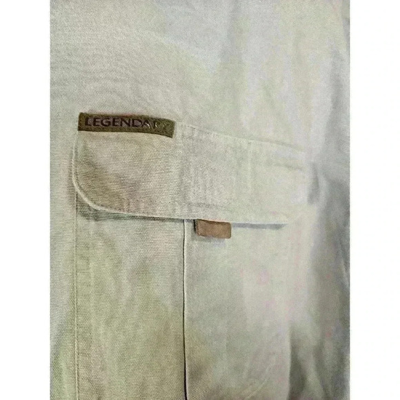 Legendary White Tails Mens Brown Tan Long Sleeve Shirt Sz XL Deer Buck Gear - Picture 6 of 9